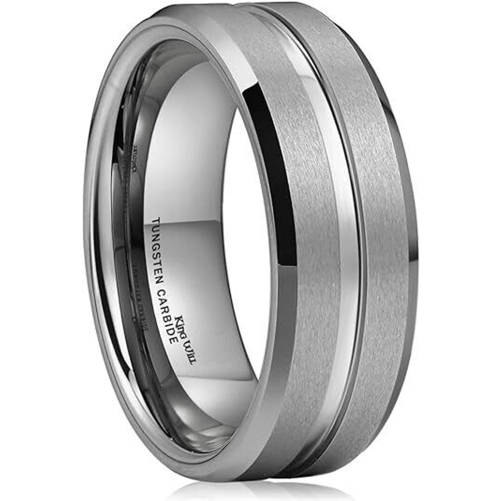King Will Classic Tungsten Carbide Wedding Band Ring for Men